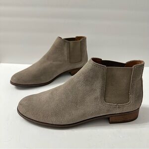 Frye Light Brown Suede Ankle Booties